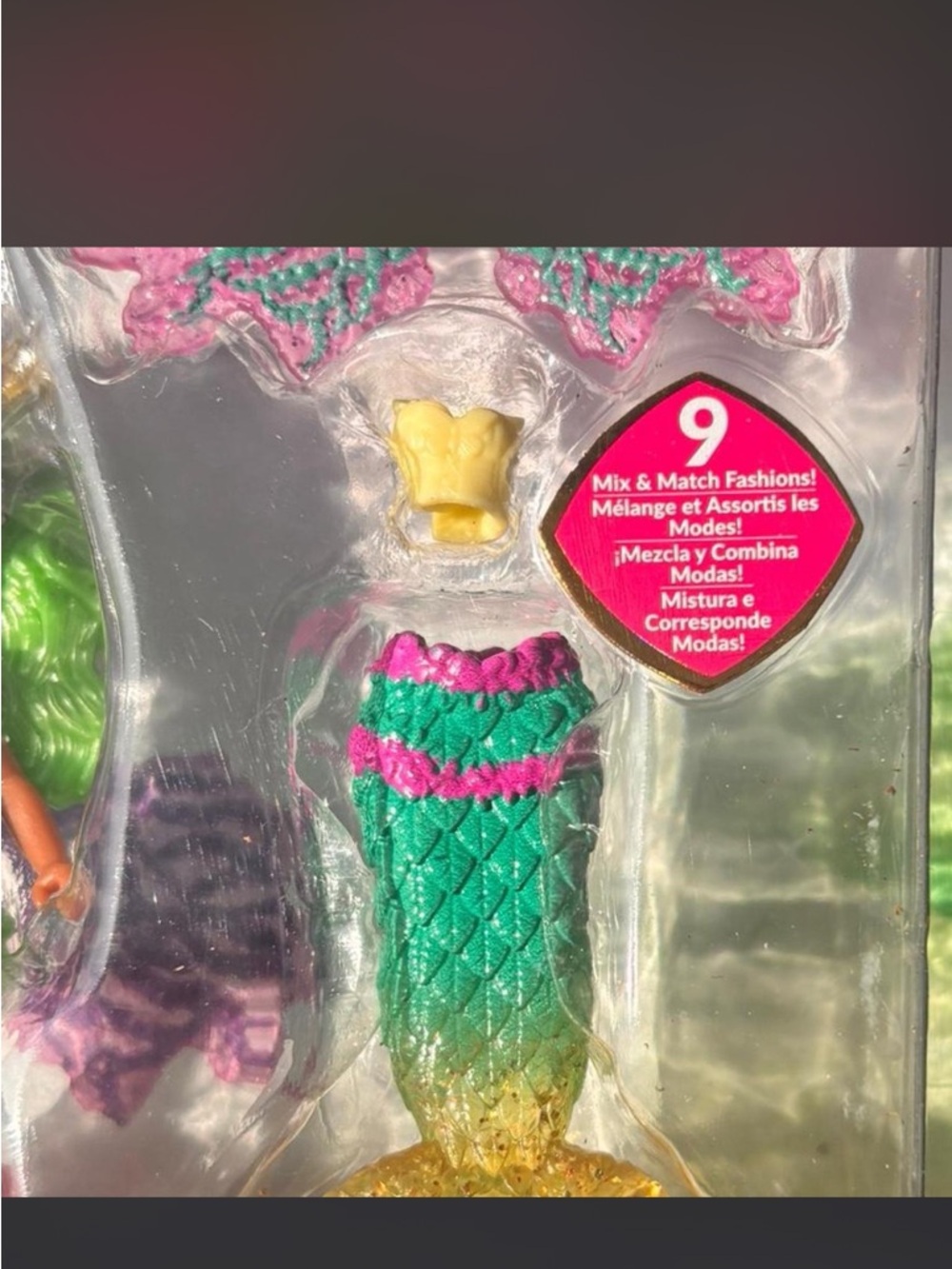 Royal high Nature Mermaid Doll - Green Hair with Pink Outfit w codes - Picture 5 of 6